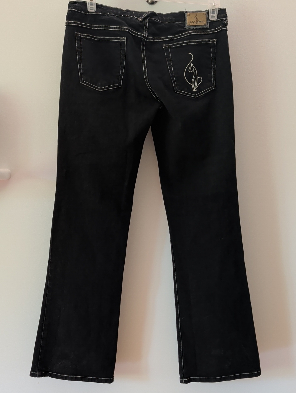 Baby Phat Black Flare Low Rise Jeans Size 11